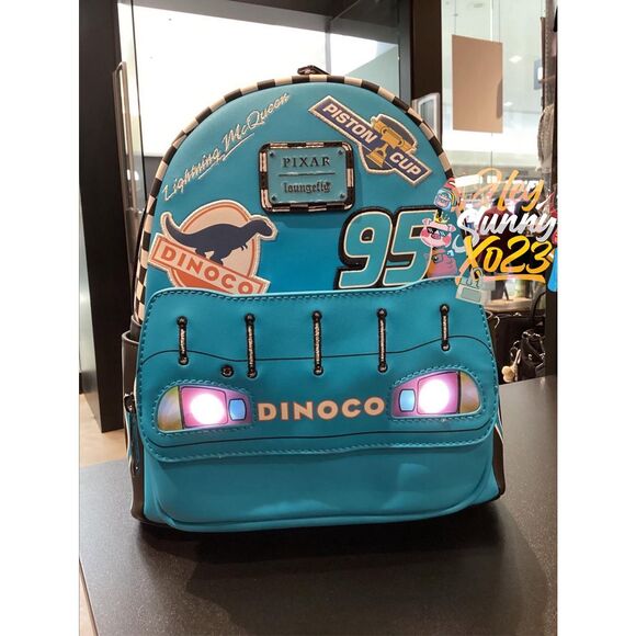 Loungefly Disney Pixar Cars Lightning McQueen Dinoco Light-Up Mini Backpack main image 5